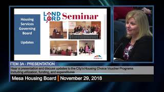 Mesa Housing Services Governing Board - 11/29/2018