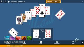 Microsoft Solitaire Collection - Pyramid [Medium] | August 29th 2020: Earn a Score of 1,700