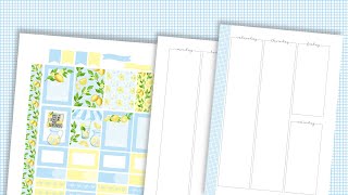 🍋 FREE PLANNER STICKERS | PDF DOWNLOAD