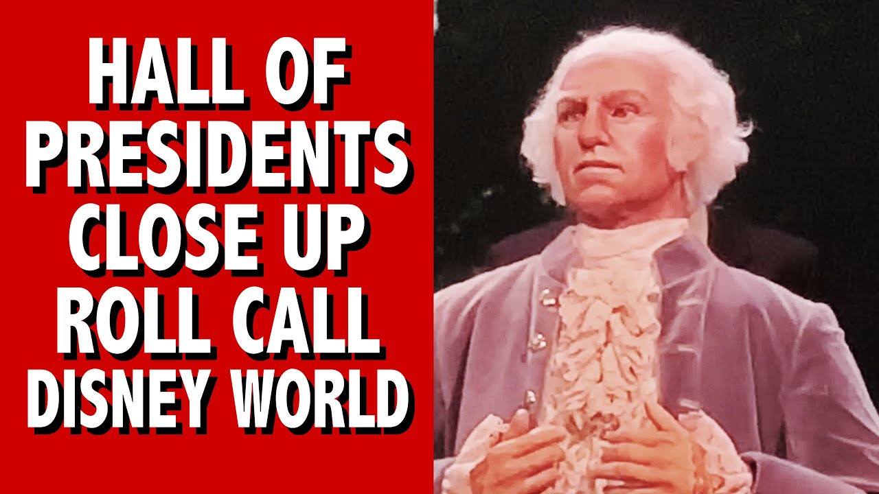 Зал президентов, крупный план, перекличка, Волшебное королевство, Уолт Дисней Уорлд