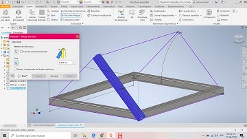 Estructuras metálicas Inventor. Tutorial estructuras Inventor 2020. Tutorial Inventor 2020 español.