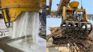 Sugar Factory Making?? देखिए कैसे बनती है चीनी?? Indian Street Food | Ayodhya Sugar Mill