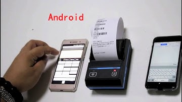 How to use bluetooth printer via iphone and android phone