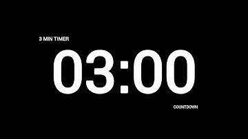 3 minute timer countdown 