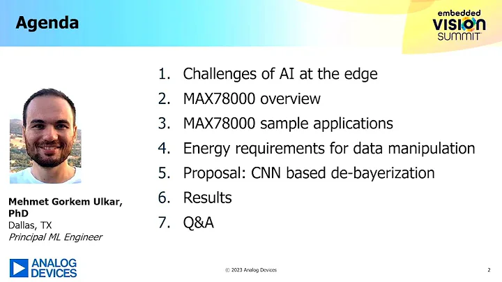 Analog Devices Describes How to  Process Raw Images Efficiently on the MAX78000 NNA (Preview)