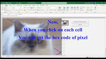 Excel Macro - Get the hex code of each pixel of a photo