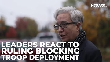 Oregon leaders react after federal judge blocks Trump