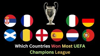 Countries With Most UEFA Champions League Titles | Legendary UEFA Champions: Country Rankings