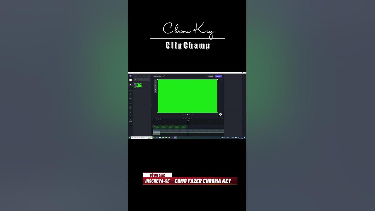 Chroma Key no Clipchamp #shorts - YouTube