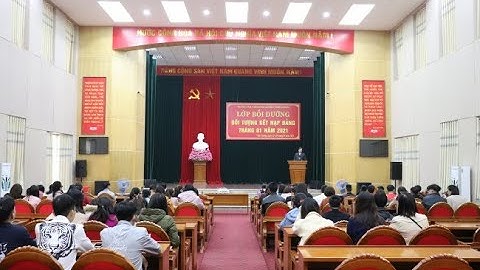 Trung tâm Chính trị huyện tổ chức lớp bồi dưỡng đối tượng kết nạp Đảng tháng 01/2021