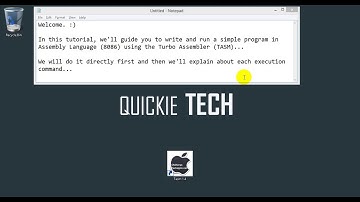 How to write and run a simple program in Turbo Assembler (TASM) - 8086