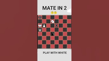 MATE IN 2 🤯🤯 CHECKMATE #chess #puzzle #checkmate #viral #shortvideo