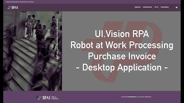 UI.Vision RPA - Processing Purchase Invoice on CPSSoft Accurate 4 Desktop Accounting Software