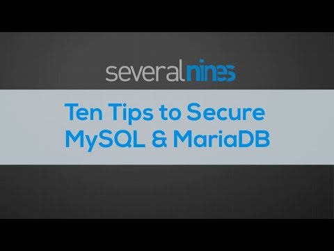 Ten Tips to Secure MySQL & MariaDB - Severalnines