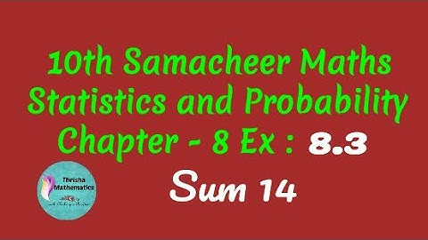 10th Samacheer Maths chapter 8 Exercise 8.3 sum 14.
