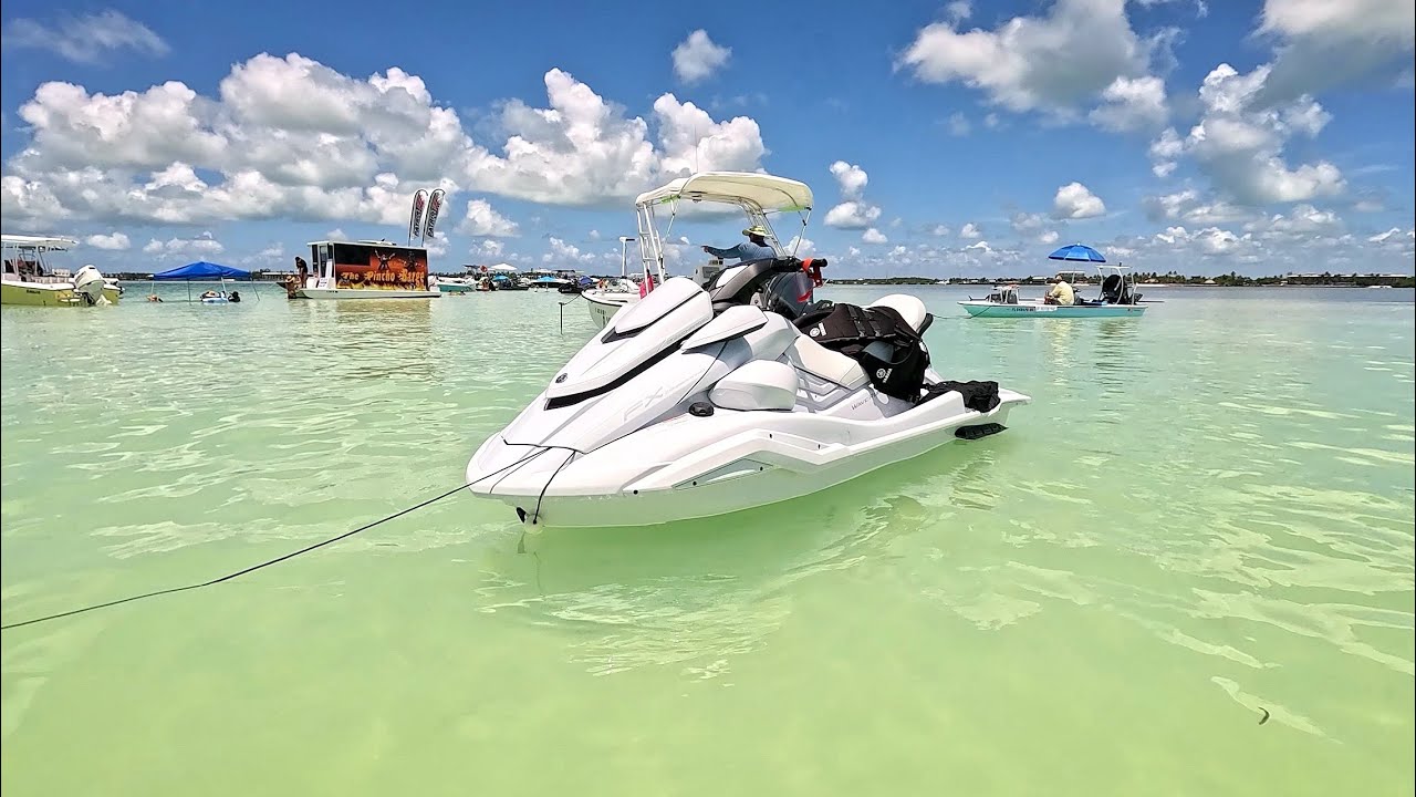 FIRST BIG RIDE ON MY YAMAHA FX SVHO - KEY LARGO TO ISLAMORADA SANDBAR