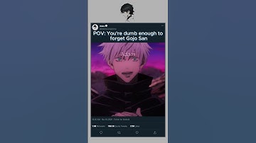 Thumbnail of 「I'm your good looking guy, Satoru Gojo Sensei」-Jujutsu Kaisen 0 movie #shorts #anime #subscribe