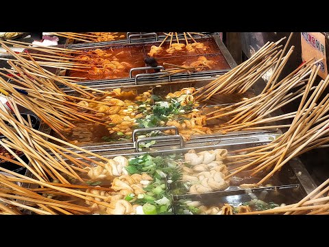 시장 분식 달인! 번개같이 빠른 손 - 모래내시장 Popular snacks and   tteokbokki in Korean market - Korean street food