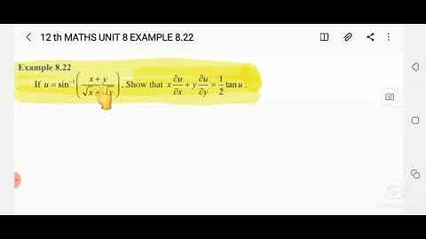 12 th MATHS UNIT-8 EXAMPLE 8.22
