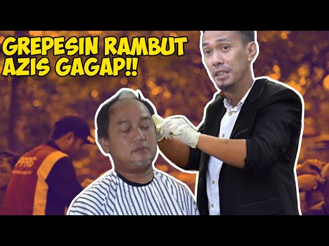 PARAH!! RAMBUT AZIS JADI GREPES!! II Azis Gagap