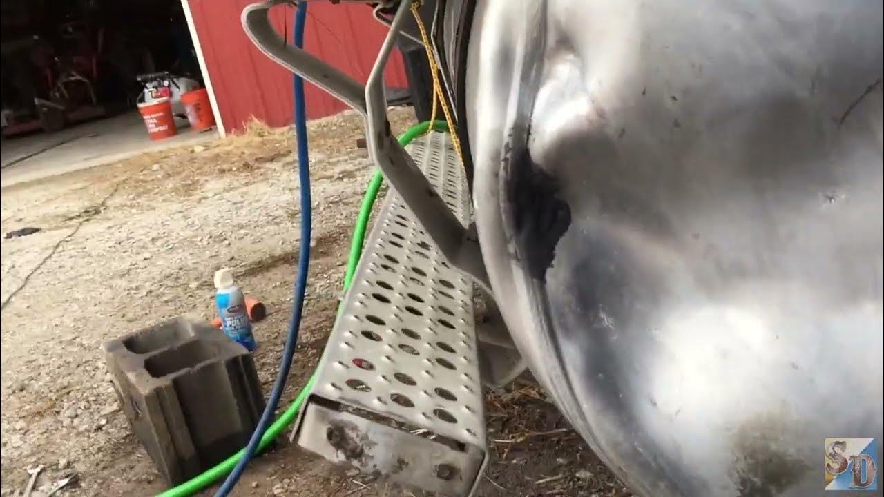 Popping a DENT in an Aluminum Fuel Tank! (FLD120) YouTube