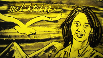 Tranh cát về ngành Dược Trường đại học Hồng Bàng tri ân ngày nhà giáo Việt Nam 20/11 - Nguyễn Tiến