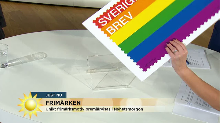 Här är nya frimärket som väcker känslor världen runt - Nyhetsmorgon (TV4)