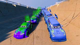 Wingo Cars vs Resizable DJ Cars | BIG Mega Ramp Challenge! 🚗💥 | BeamNG.drive screenshot 5