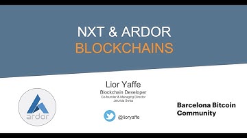 Twitter lightweight contract demo and intro to Ardor and Nxt blockchains at Bitcoin Meetup Barcelona