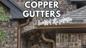 Copper Gutters Near Austin TX-Gutter Tex