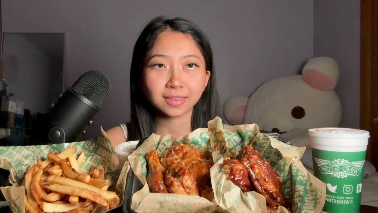 Wingstop ASMR 🪽🛑🍟🥤💚