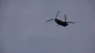 CH-47 Chinook Helicopter Flyby