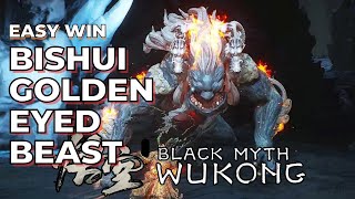 How I Easily Defeated the Bishui Golden-Eyed Beast | Black Myth: Wukong #BlackMythWukong #Gameplay