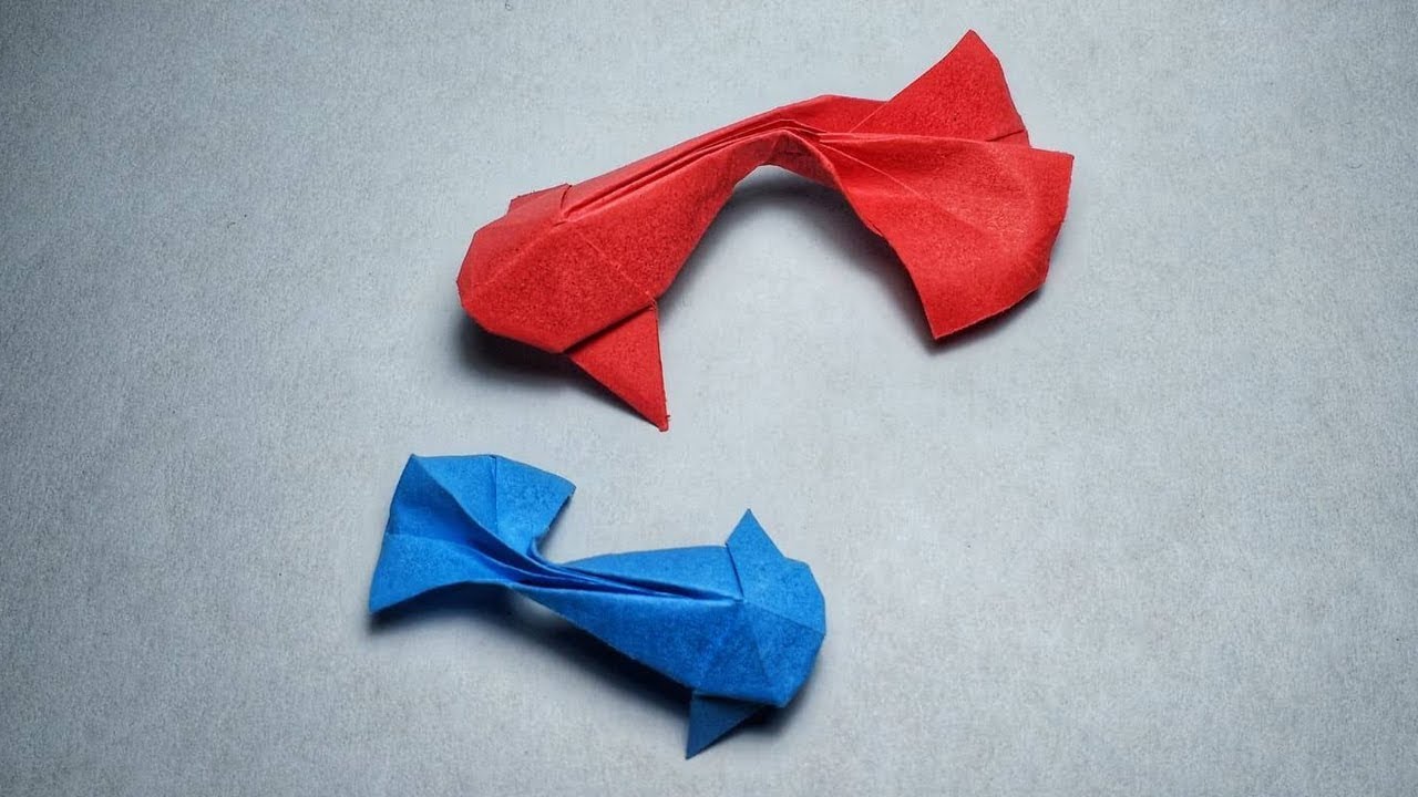 Origami ideas Pez Koi Origami Paso A Paso Espanol