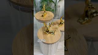dear head glass jar| 3pcs jar set|collection house