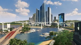Tropical Marina and Ferry stops - Cities: Skylines - Asturis 12