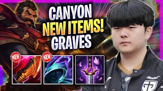 CANYON TRIES GRAVES WITH NEW ITEMS! - GEN Canyon Plays Graves JUNGLE vs Nocturne! | Season 2024