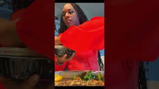 Claressa Shields Shows Her Meal #claressashields #food #meal