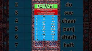 Numbers in Southern Balochi 🔢 #balochistan #Balochi