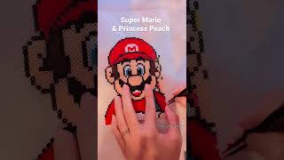Super Mario x Princess Peach 🍑 Kandi Perler