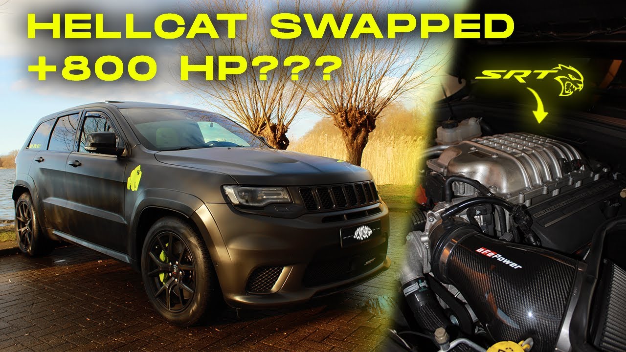 INSANE HELLCAT SWAPPED JEEP SRT GOES CRAZY ON THE STREETS... (Jeep SRT/Trackhawk Review)