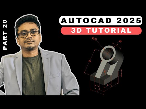 AutoCAD 3D Tutorial for Beginners || AutoCAD 3D modeling mechanical