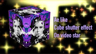 Ae like cube shatter effect on video star