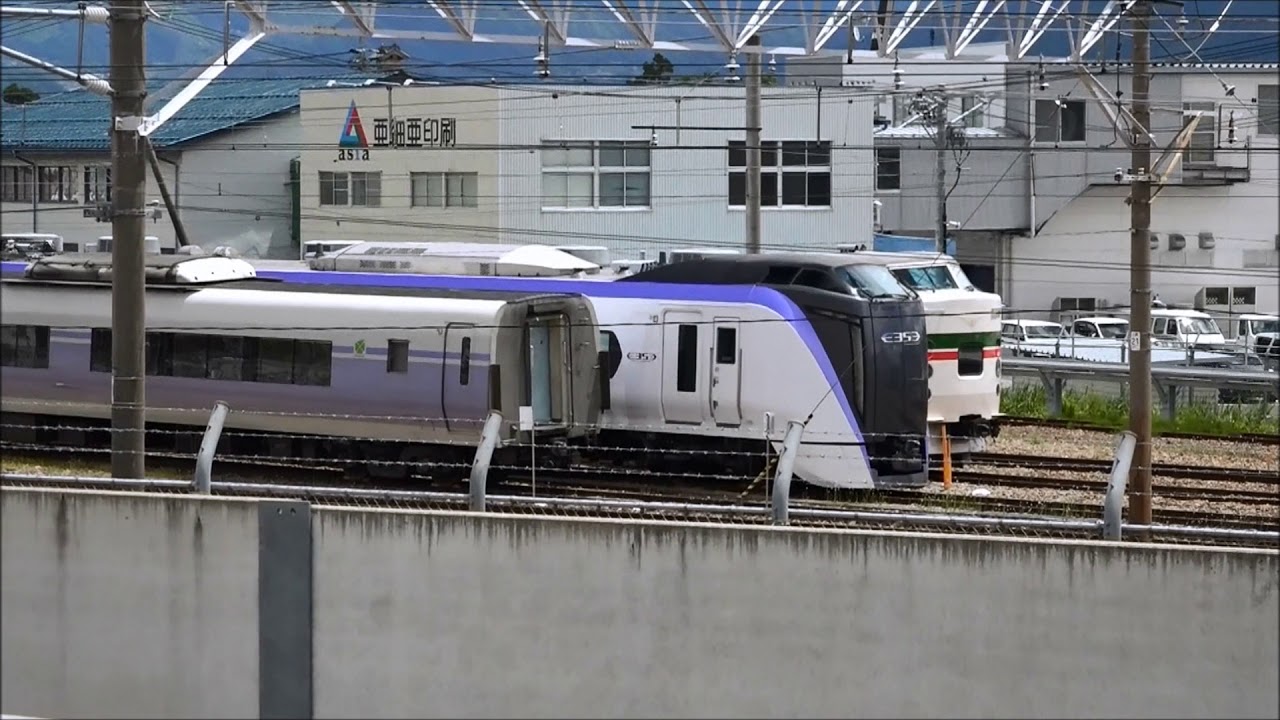 E353系が!?、廃車置場で189系｢グレードアップあずさ｣等と並ぶ、長野