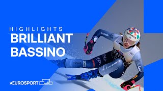 🔥 Marta Bassino's first-ever downhill race victory with Crans Montana win | Alpine Skiing World Cup