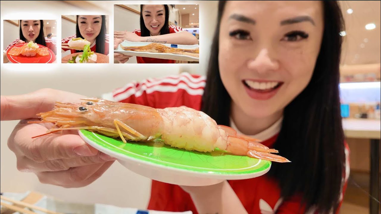 SUSHI TRAIN Part 2. (EATING WHAT I COULDN'T LAST TIME) CASUAL MUKBANG | SASVlogs