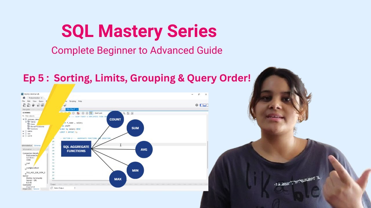 Ep 5 : ORDER BY, LIMIT, GROUP BY, HAVING & Query Execution Order | Real ...