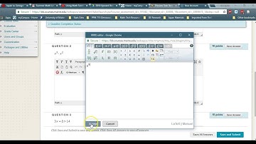 Using Math Editor in BlackBoard