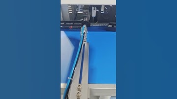 new upgraded  RP450B ribbon pasting machine with conveyory inline with rigid production line