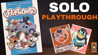 Fliptoons — Solo Playthrough - Can We Hit 30 Fame Before the Deck Runs Out?